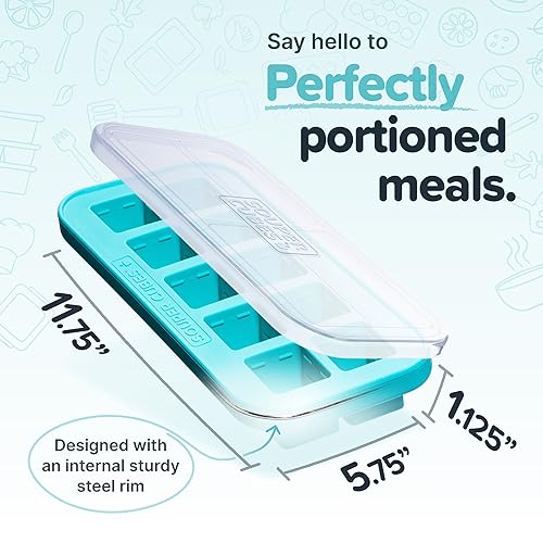 2 Tbsp Silicone Freezer Tray with Lid