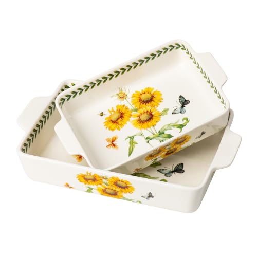 ONCCI In Glaze Ceramic Baking Dish Set of 2