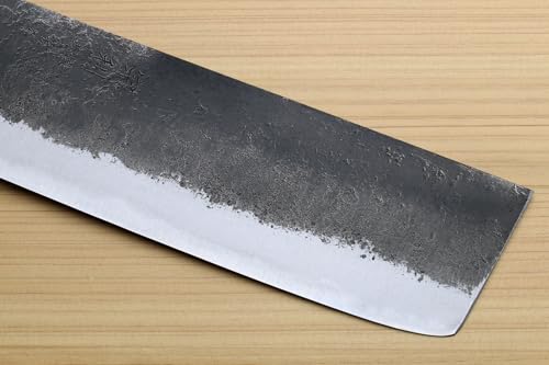 Nashiji High Carbon White Steel #2 Japanese Nakiri Vegetable Knife with Cocobolo Wood Handle