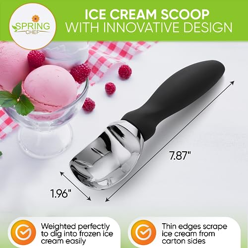 Heavy Duty Ice Cream Scoops with Comfortable Handle