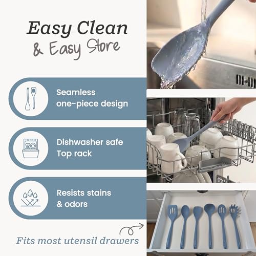 Starpack Like a Boss XL Silicone Cooking Utensils Set (Light Blue / XL Size Set of 6, 13.5")