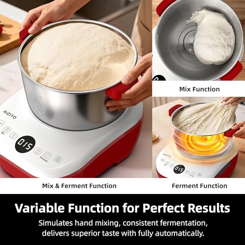 DoughChief 5.3QT Dough Maker (Red / 5.3 QT)