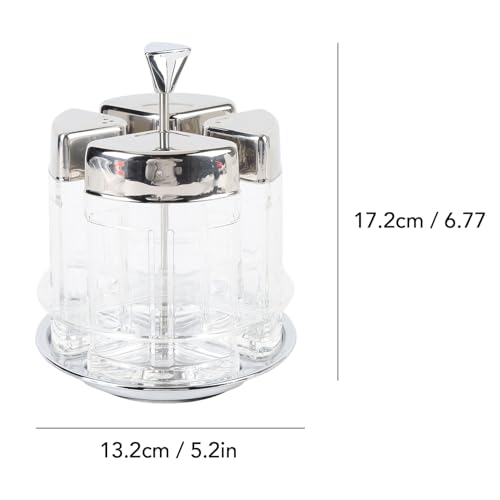 Oil and Vinegar Dispenser Set for Kitchen Set of 4 Bottles