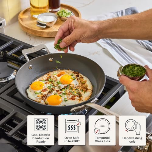 HA1® Ceramic Nonstick 10.5" Fry Pan with Lid (10.5" Fry Pan with Lid)