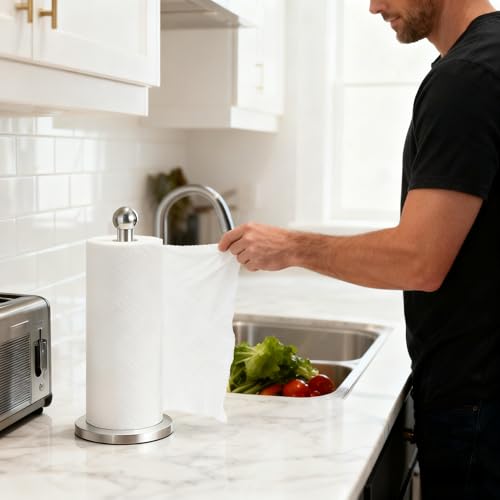 Stainless Steel Paper Towel Holder Stand