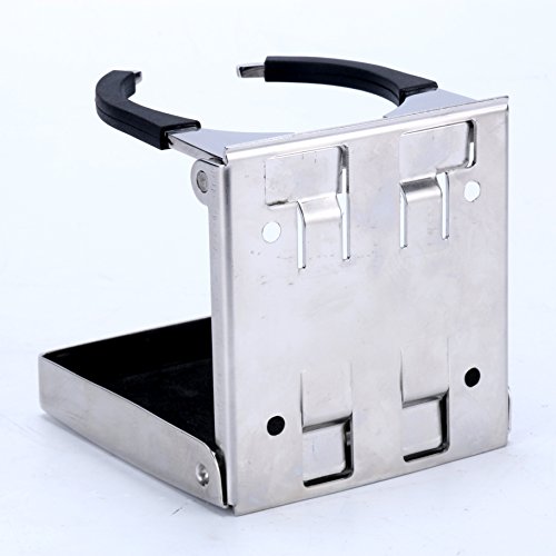 4 Pack Stainless Steel Adjustable Folding Cup Holder