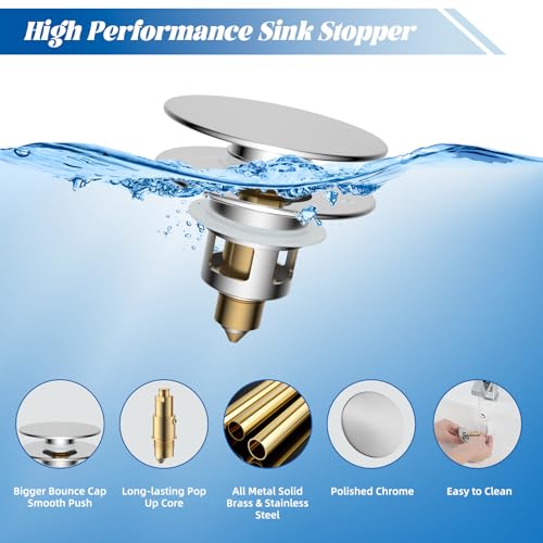 Universal Bathroom Sink Stopper
