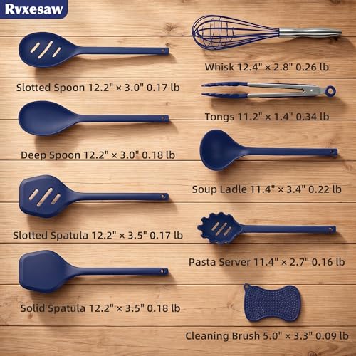 Kitchen Utensils Set (Navy Blue)