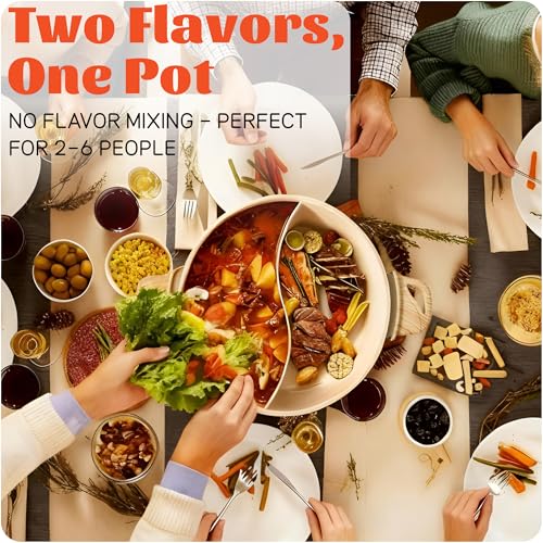 TWIN™ Dual ShabuShabu Electric Hot Pot Fast & Even Heat