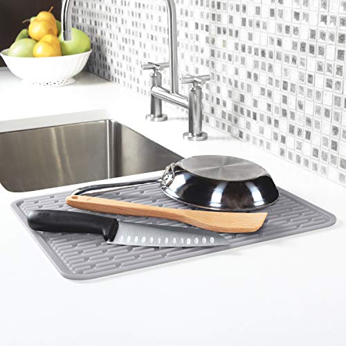 Good Grips 13265200MLNYK Silicone Draining Mat Grey (12" x 12")