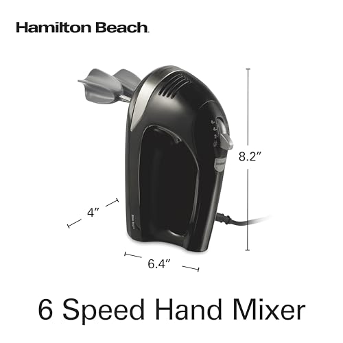 6 Speed Electric Hand Mixer with Whisk