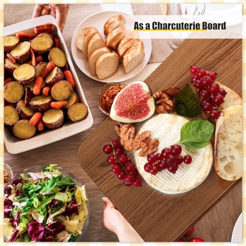 12 Pcs 11 x 5 Inch Acacia Wood Cutting Board with Handle (11"L x 5"W)