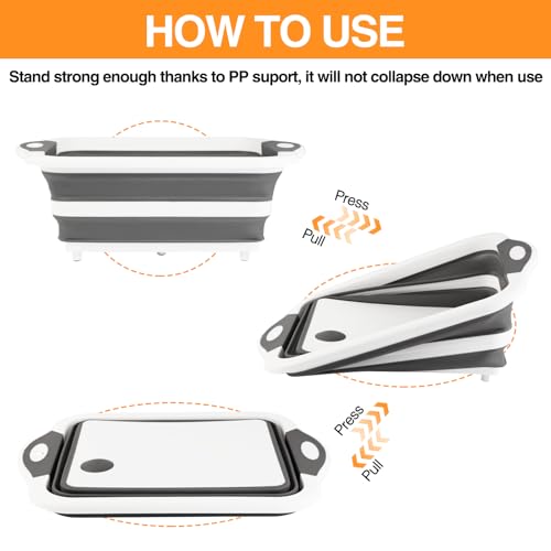Collapsible BBQ Prep Tub