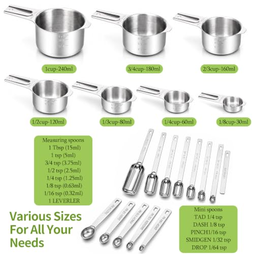 20Pcs Measuring Cups and Spoons Set
