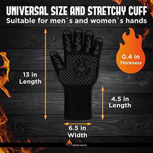 BBQ Grill & Oven Gloves 1472°F Heat Resistant