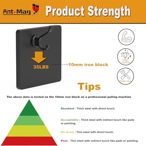 Magnetic Hooks Heavy Duty 140LBS