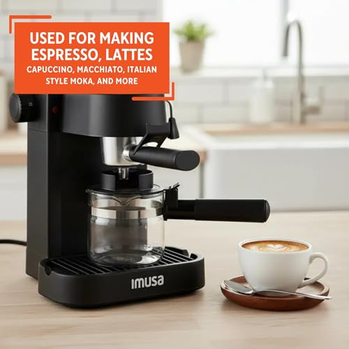 4 Cup Electric Espresso Cappuccino Coffee Maker