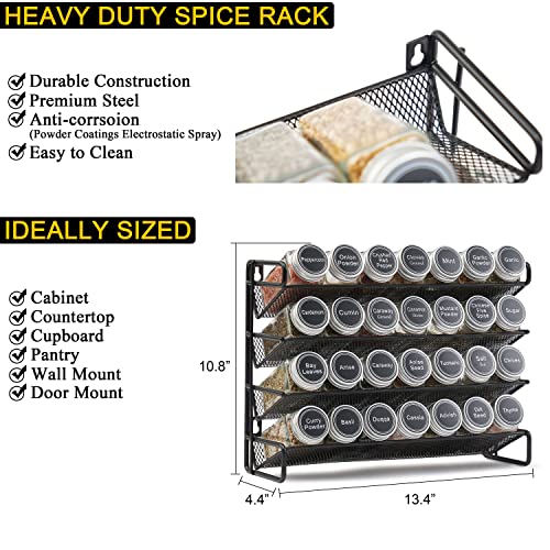 Spice Rack Organizer with Spice Jars