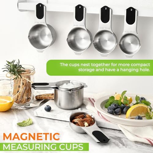 Magnetic Stainless Steel Measuring Cups