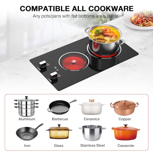Electric Cooktop Electric Stove Top with Plug