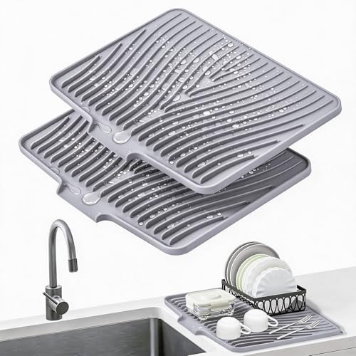 Silicone Dish Drying Mat for Kitchen Counter