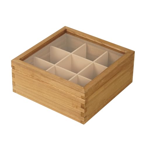Wood Tea Box Organizer
