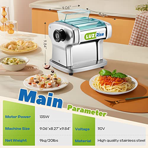 Electric Pasta Maker (2.5mm Round Noodles, 4mm Flat Noodles)