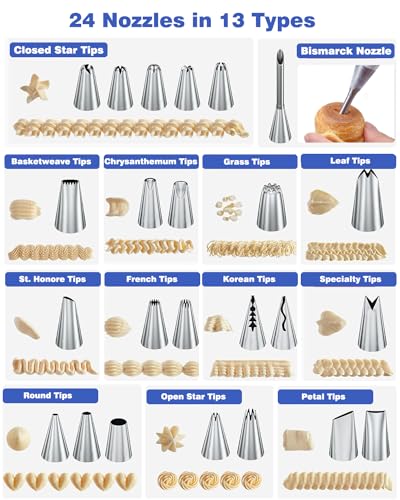 240PCS Cake Decorating Supplies Kits Cake Turntable