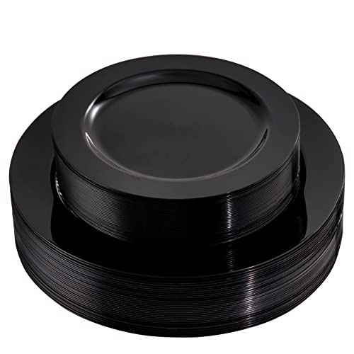 60PCS Plastic Plates set