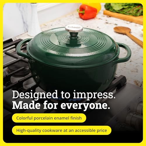 Essential Enamel Cast Iron Dutch Oven (Evergreen)