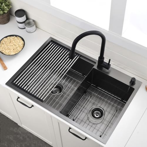 Drop In Double Bowl Workstation Kitchen Sink…