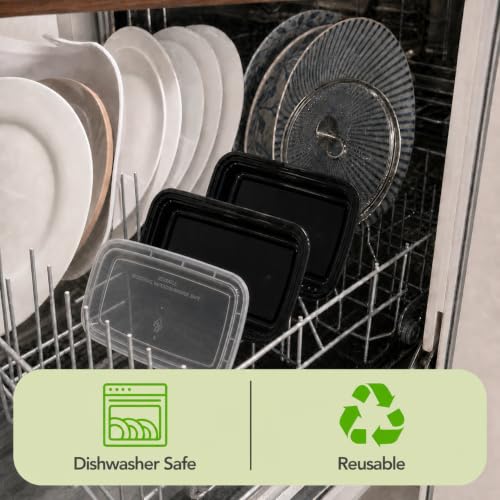 Meal Prep Containers Reusable Leakproof Durable To Go Take Out Plastic Food Storage