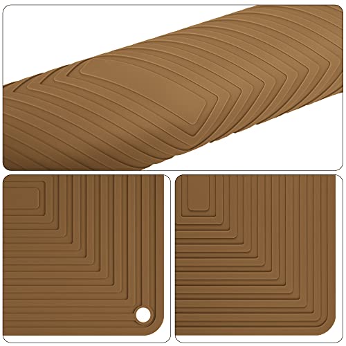 Silicone Trivets for Hot Dishes (G: Brown)