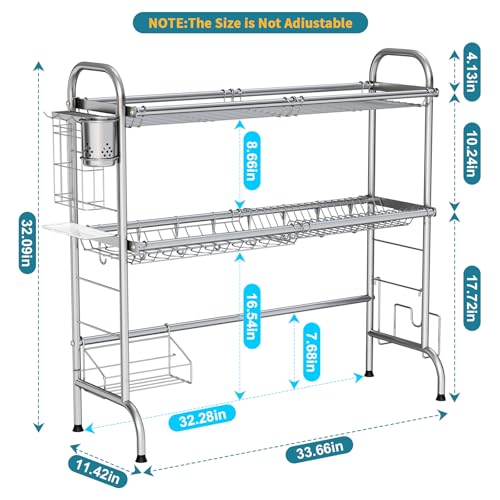 Stainless Steel 2 (3 Tier,silver)