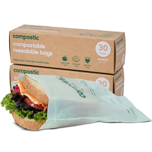 Home Compostable Resealable Sandwich Bags