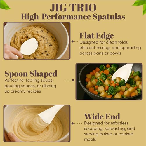 JIG TRIO by JIG JAR Silicone Spatula Set