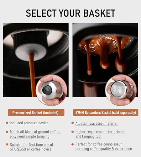 Classic Manual Espresso Maker (Black)