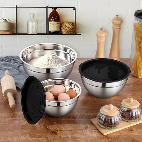 Mixing Bowls Set with Airtight Lids