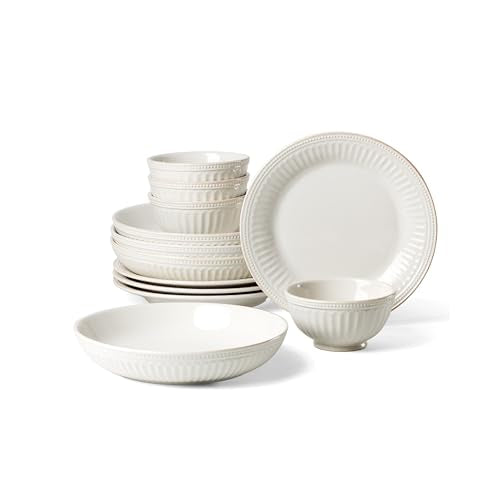 899195 French Perle Groove Dinnerware Set