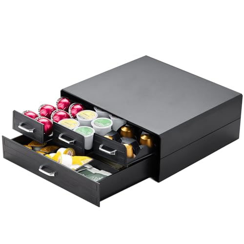 Coffee Pod Holder with Drawers