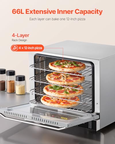 Commercial Convection Oven (4-Tier 60Qt)
