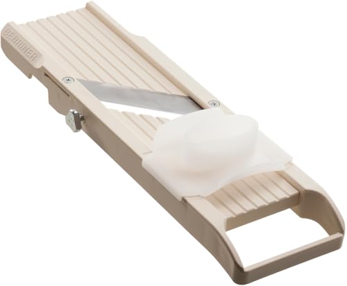 Mandoline Slicer with 4 Blades (Classic Slicer, Beige)