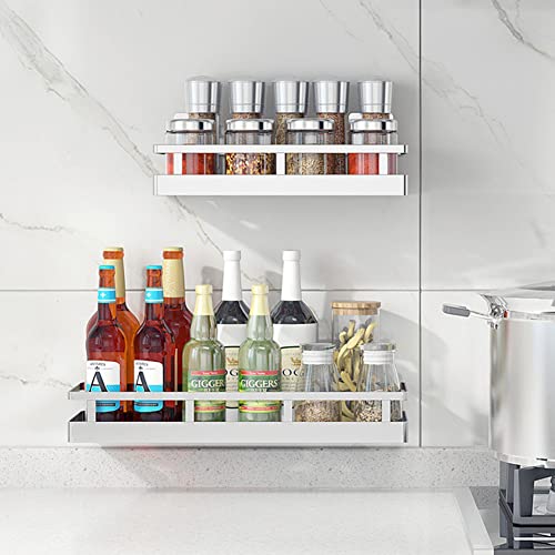 SUS304 Stainless steel Wall Mount Spice Rack Storage Basket