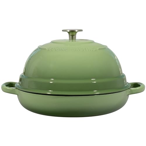 Enameled Cast Iron Dutch Oven Pot with Lid (Pistachio Green)
