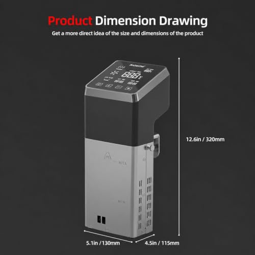 Commercial Sous Vide Cooker 1400W WiFi (Gunmetal)