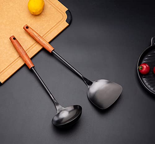 Wok spatula and ladle