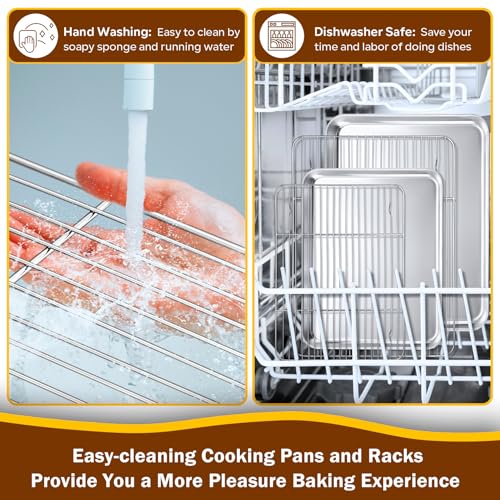 Stainless Steel Baking Sheet with Rack Set