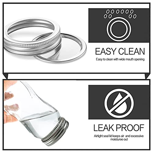 16oz Regular Mouth Mason Jars with Lids & Bands