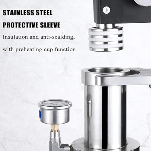 Manual Lever Espresso Maker With Pressure Gauge
