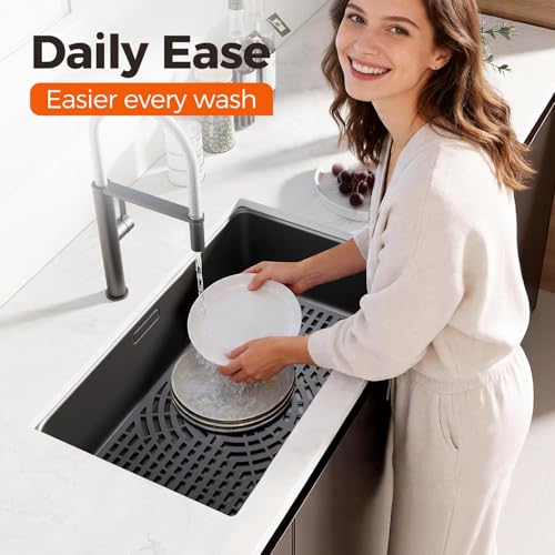 Silicone Sink Protector for Kitchen Sink (30x16 center)